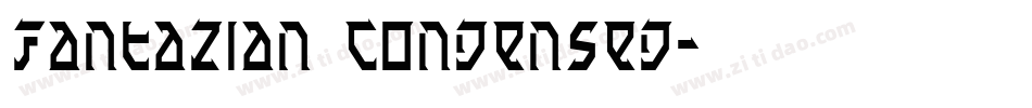 Fantazian Condensed字体转换